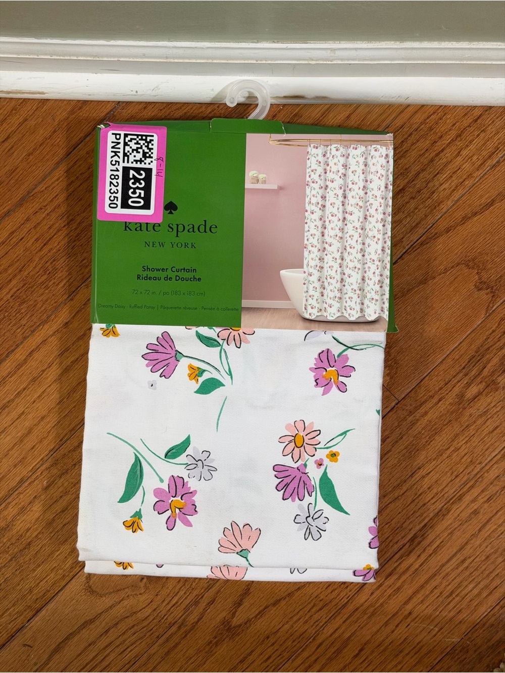 kate spade White Shower Curtain in Dreamy Daisy Ruffled Pansy - Picture 3 of 4